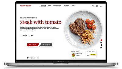 Restaurant Website design figma mehrabbozorgi persiandesign ui uidesign uiux web webdesign website website design