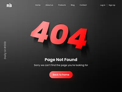 Daily UI #008: 404 Page 404 404 page daily ui dailyui dark mode design error page graphic design illustration ui vector