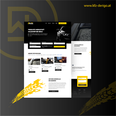 Website Redesign Car Mechanic black bmw car mechanic cars design tyres webdesign webflow yellow