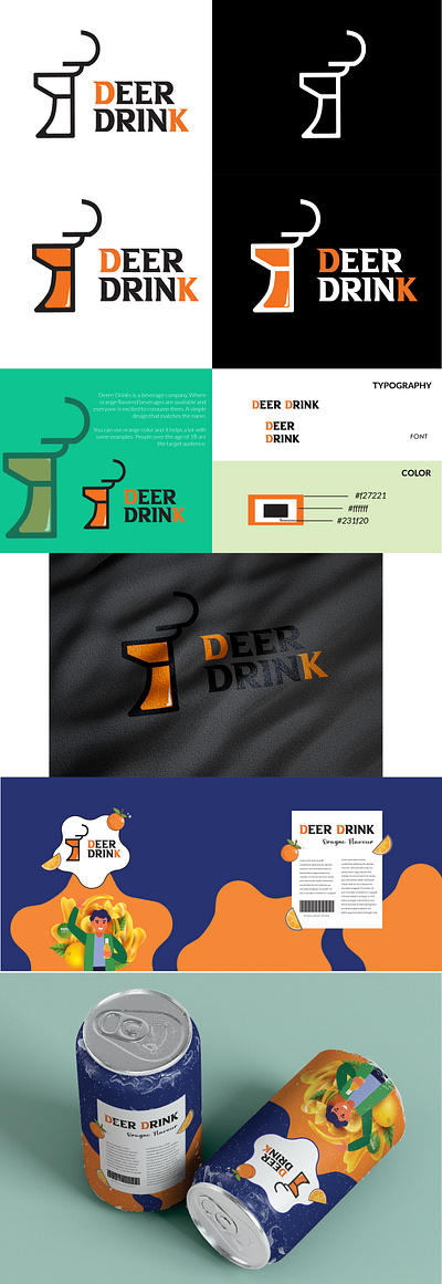 DEER DRINK ENERGY DRINK bavarage logo brand design deer logo drink logo graphics design logo logo design