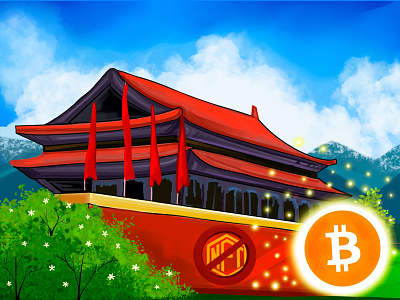 Bitcoin illustration best design bitcoin cartoon illustration cartooning design illustraion illustration illustration art illustrator nft nft art