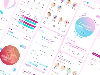 meu / Women's health and medicine design gestation health medical medical app menstruation pregnancy ui design ux design woman women