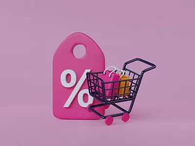 Black Friday Exploration 3d creative design element icon illustration render