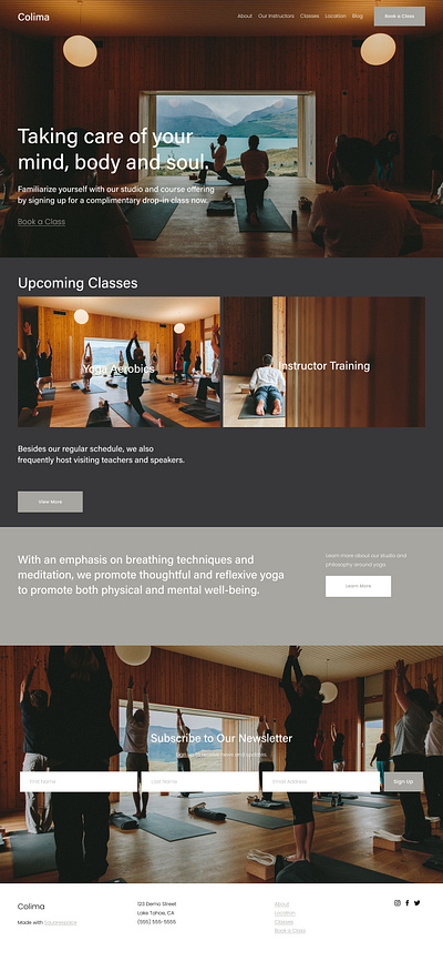 Colima - Squarespace Website Template design free freebie landing landing page page portfolio squarespace template ui ui design ux ux design web web design web development web template website website design website template