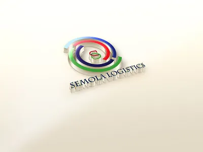 3d mock up for a logistics company branding graphic design illustration logo ui vector