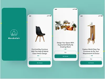 SPLASH SCREEN - FURNITURE APP UI DESIGN android design booking app case study design furniture app illustration iphone design logo mobile apps splash screen ui ui design uiux