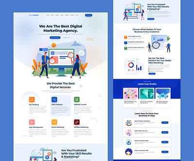 Digital Marketing Agency- Website branding design digital marketing ui