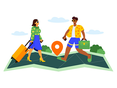 Travel Illustration best design cartoon illustration illustration illustration art illustrator ui