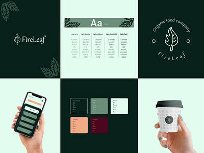 FireLeaf - Branding & Guidelines brand design brand guideline brand identity fire leaf logo logo branding logofolio restaurant logo