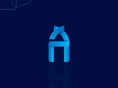 Modern A letter logo. branding design graphic design illustration logo logo design