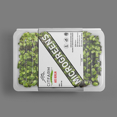 Microgreens Label Design 3d box design branding design graphic design illustration illustrator label label and packaging design label design logo microgreens label mockup packaging printing vector