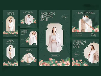 Fashion sale banner ads