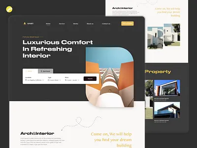 Real estate design apartement app design architecture building design design home page house property real estate real estate agency real estate website residence ui ux