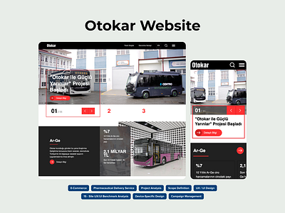 Otokar Website ux