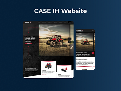 CASE IH Website design ux