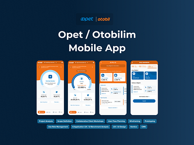 Opet Otobilim Mobile App app ui