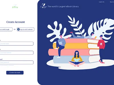 DailyUI #001 : Sign-up Page dailyui day001 design signup page ui ux