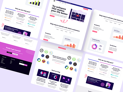 Website for SAAS company design saas software ui user interfrace webdesign website