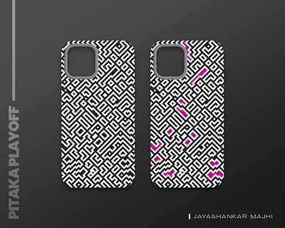 Seamless Pattern Fiber Case for Mobile | PITAKA branding fiber case graphic design mobile case pattern pitaka playoff premium vector