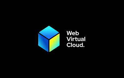 Web Virtual Cloud — Logotype box branding cloud identity illustration logo logotype minimal virtual web