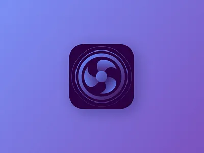 Logo design for app Box Fan app logo app logo icon box design fan logo logo design sleep