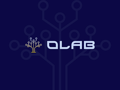 OLAB Tech Logo branding design grad logo gradient logo logo modern logo