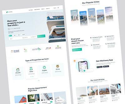 Property buy sell platform - Website design ui