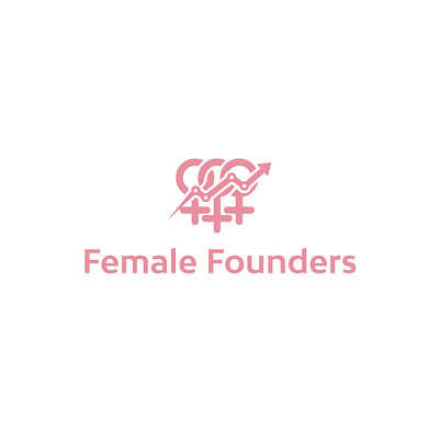 FEMALE FOUNDERS LOGO branding community logo design designing female community logo female company female founder community female founder logo female logo graphic design graphics illustration logo vector
