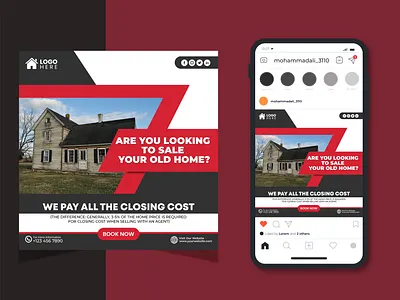 Real estate dream home for sale social media post design ads banner branding dream home facebook banner facebook poster graphic design home for sale home post instagram posts property banner property sale real estate real estate banner real estate design real estate instagram real estate sale sale social media post social media social media banner social media post