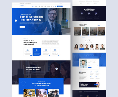 DGENCY Digital Agency landing page landing page ui web design