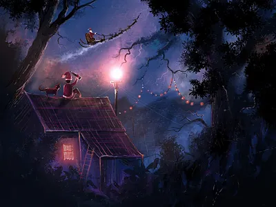 Here goes Santa!!! concept digital illustraion nft procreate ui