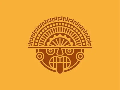 The Aztecs aztec aztecs design face flat historical history icon inca incas logo logos machupichu maya mexico minimal peru statue the aztecs vector