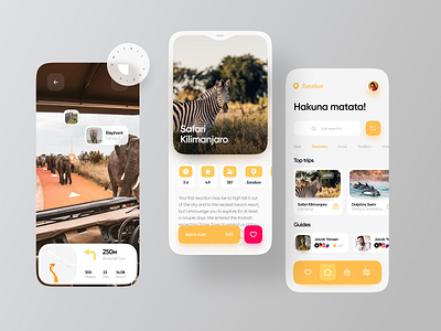 Travel app Zanzibar africa app book booking design figma safari travel ui ux zanzibar