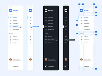 Sidebar Navigation for Dashboard app dashboard design menu minimal navigation side bar side menu side navigation sidebar sidebar navigation ui user interface ux web