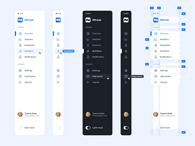 Sidebar Navigation for Dashboard app dashboard design menu minimal navigation side bar side menu side navigation sidebar sidebar navigation ui user interface ux web