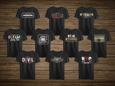 Typography T-shirt Designs. fashion