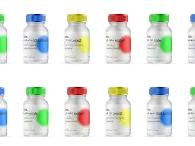 Package Design: hilfe, ich _________ adobe bottle design food graphic design illustration illustrator label design medical medicine package design packaging pills product productdesign