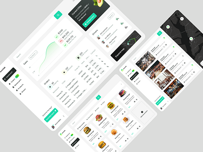 Restaurant Management SaaS App app design dashboard drivers orders restaraunt saas ui ui design ux design web app