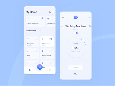 Smart Home App Design app app design clean minimal minimalist modern smart home ui ux