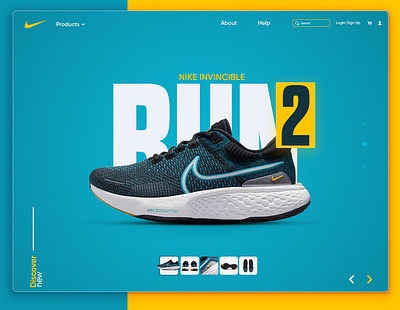 Landing Page Design Ui/Ux Nike Sneaker branding design figma graphic design landingpage ui ux webdesign