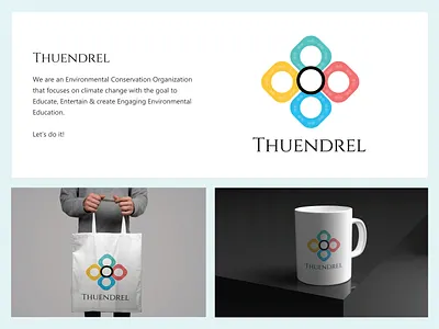 Thuendrel Logo Design bhutan bhutanese branding climatechange environment graphic design illustration logo minimal modern photoshop simple traditional