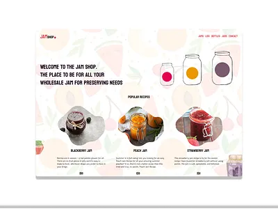 Jamshop Website branding design ecommerce graphic design jamshop landing onlineshop onlinestore page shop shopping ui uiux website webui