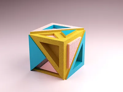 Coloured Box 3d