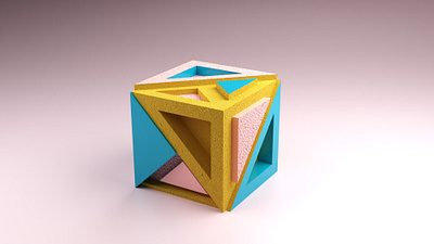 Coloured Box 3d