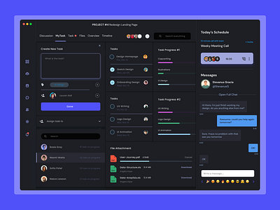 Team Management - Dark Mode dark mode team management ui web design