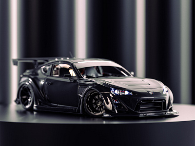 Toyota GT86 3d 3d design 3d designer animation blender design emiro graphic design gt86 illustration real toyota ui