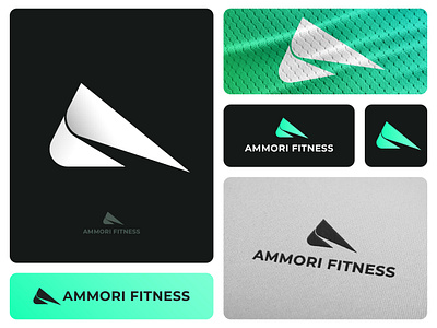 Ammori Fitness Sports Logo Concept a activity adidas af brand branding checkmark f fitness gym jogging lettermark modern monogram movement nike runner running sports workout