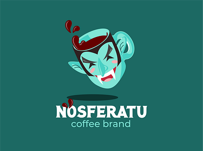 Nosferatu-coffee brand brand brandidentity branding design font identity illustration logo logotype