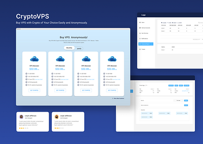 VPS service panel - web design branding mockup panel service ui uiux user experience ux web design