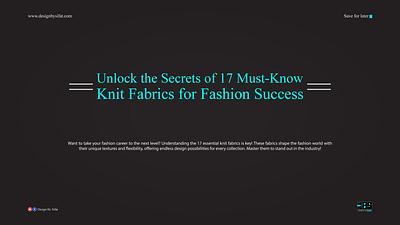 17+ Knit Fabrics Every Fashion Pro Must Know textile manufacturing